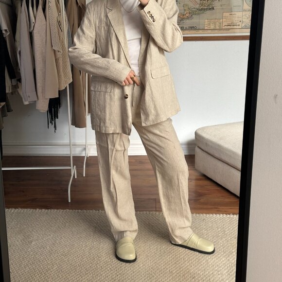 NWT Frank And Oak Linen Blazer - Picture 4 of 5